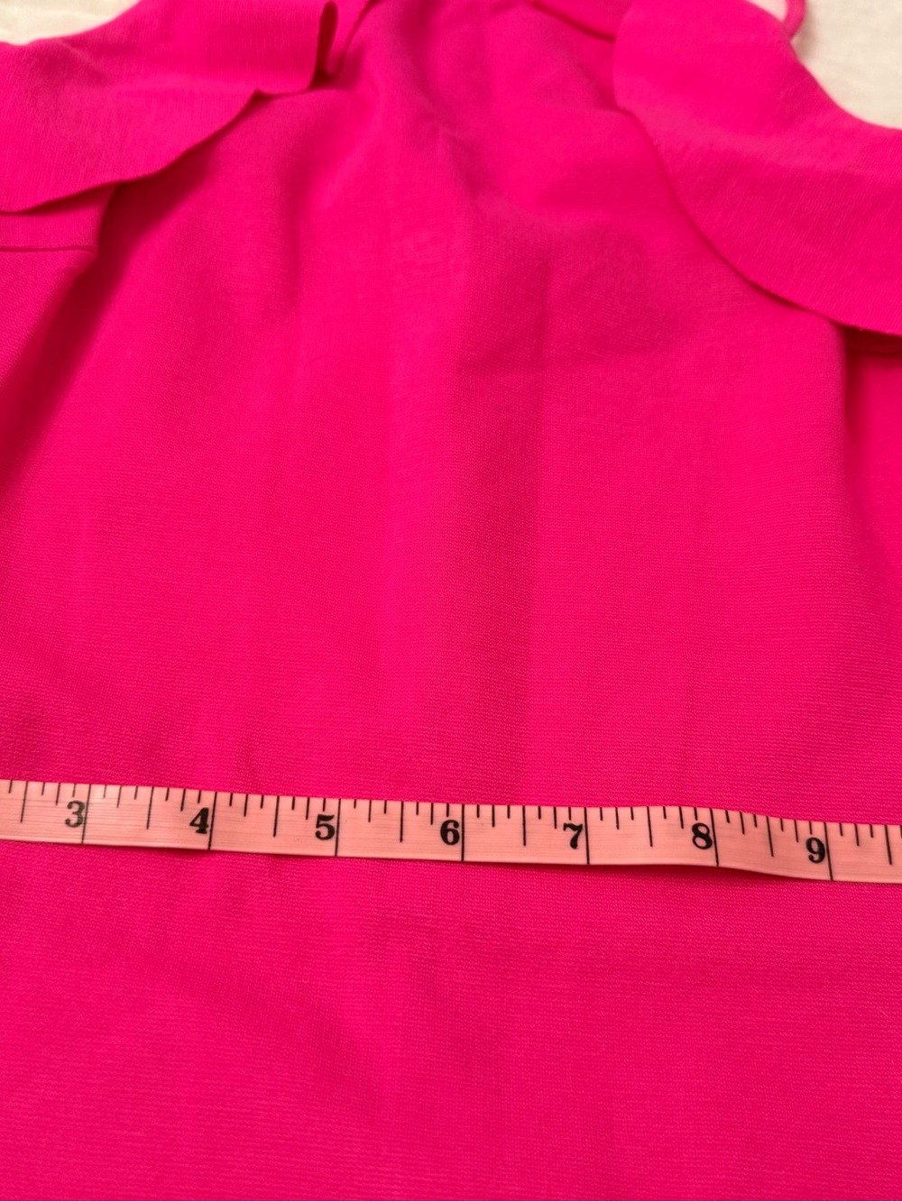 Aqua Hot Pink Ruffle-Trim Mini Dress - Picture 5 of 6